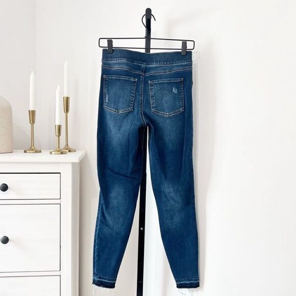 Spanx Shape and Lift high-rise distressed skinny jeans in mid wash Sz XS Petite - Picture 4 of 13